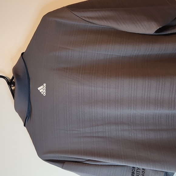 Adidas Golf Polo Shirt 1/4 Button Men's Size Large Gray NEW NWT SPONSORED - Picture 10 of 11